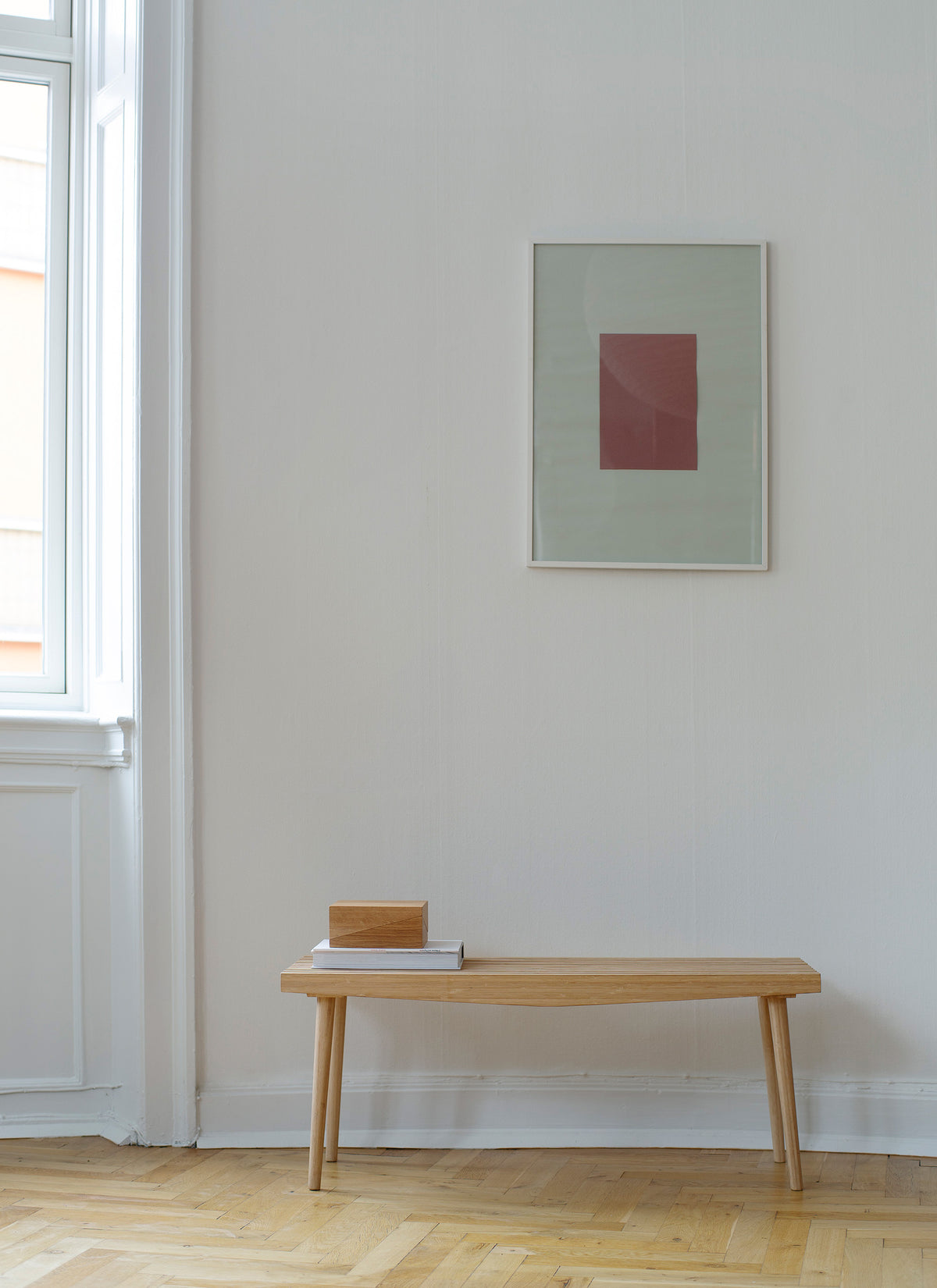 The love for bamboo creates a timeless bench
