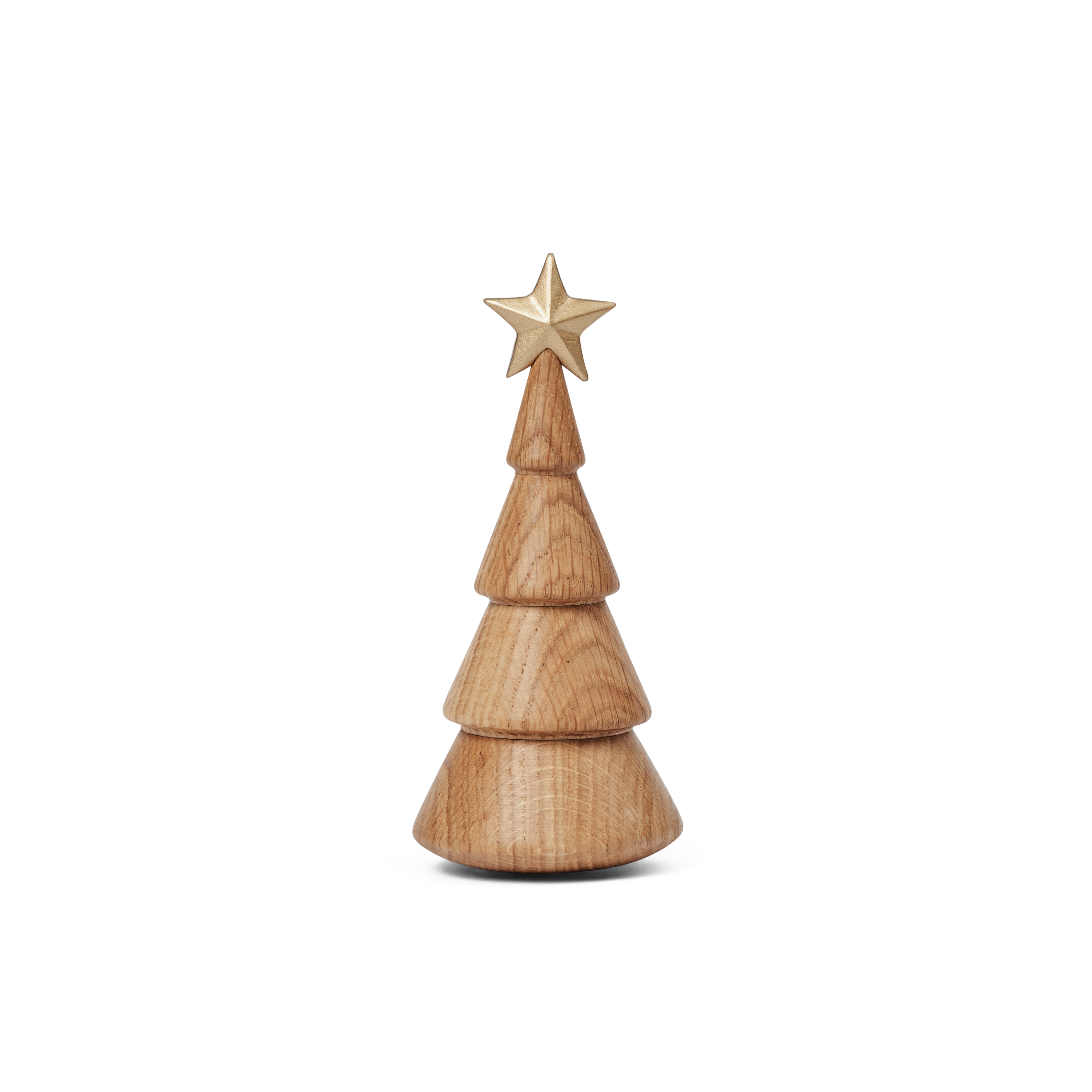The Christmas Tree, oak, gold star