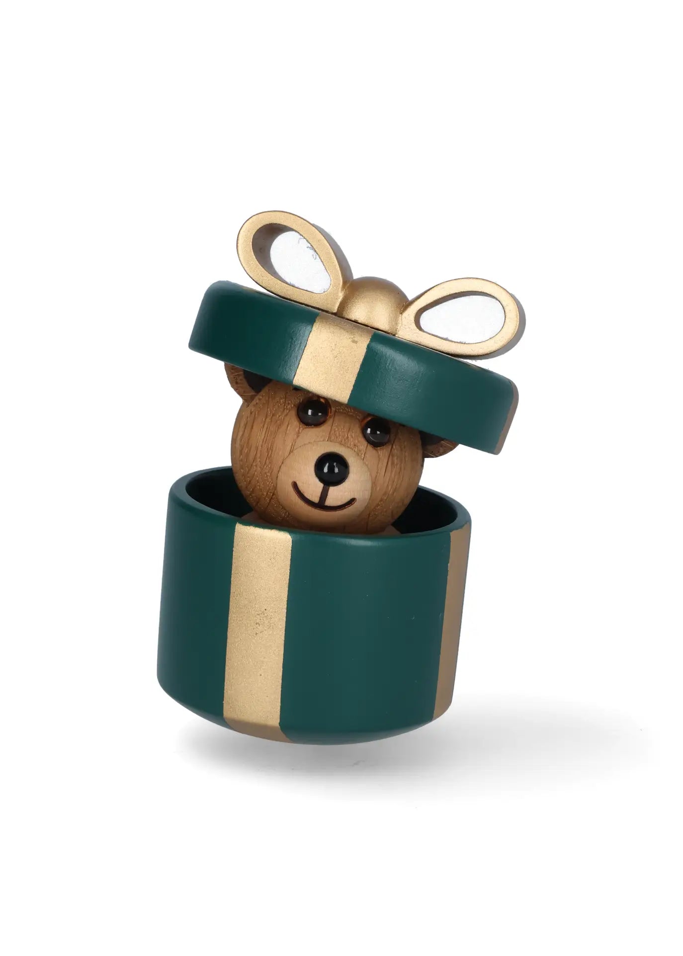 Gifting Teddy, green & gold