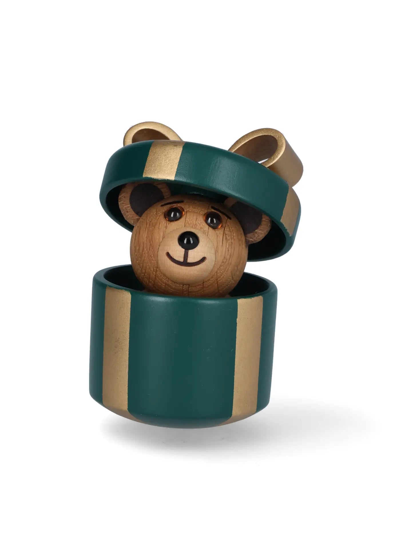 Gifting Teddy, green & gold