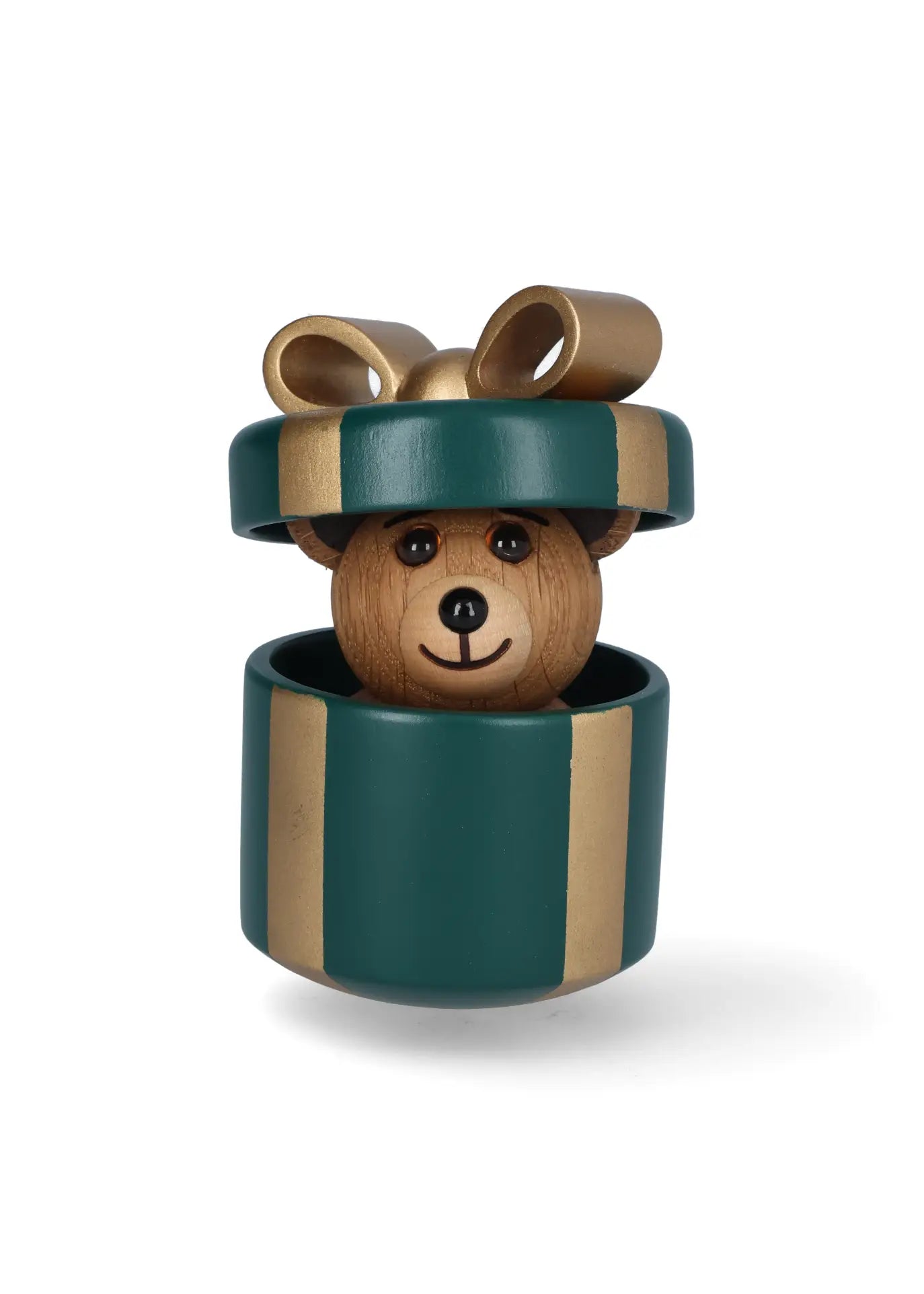 Gifting Teddy, green & gold