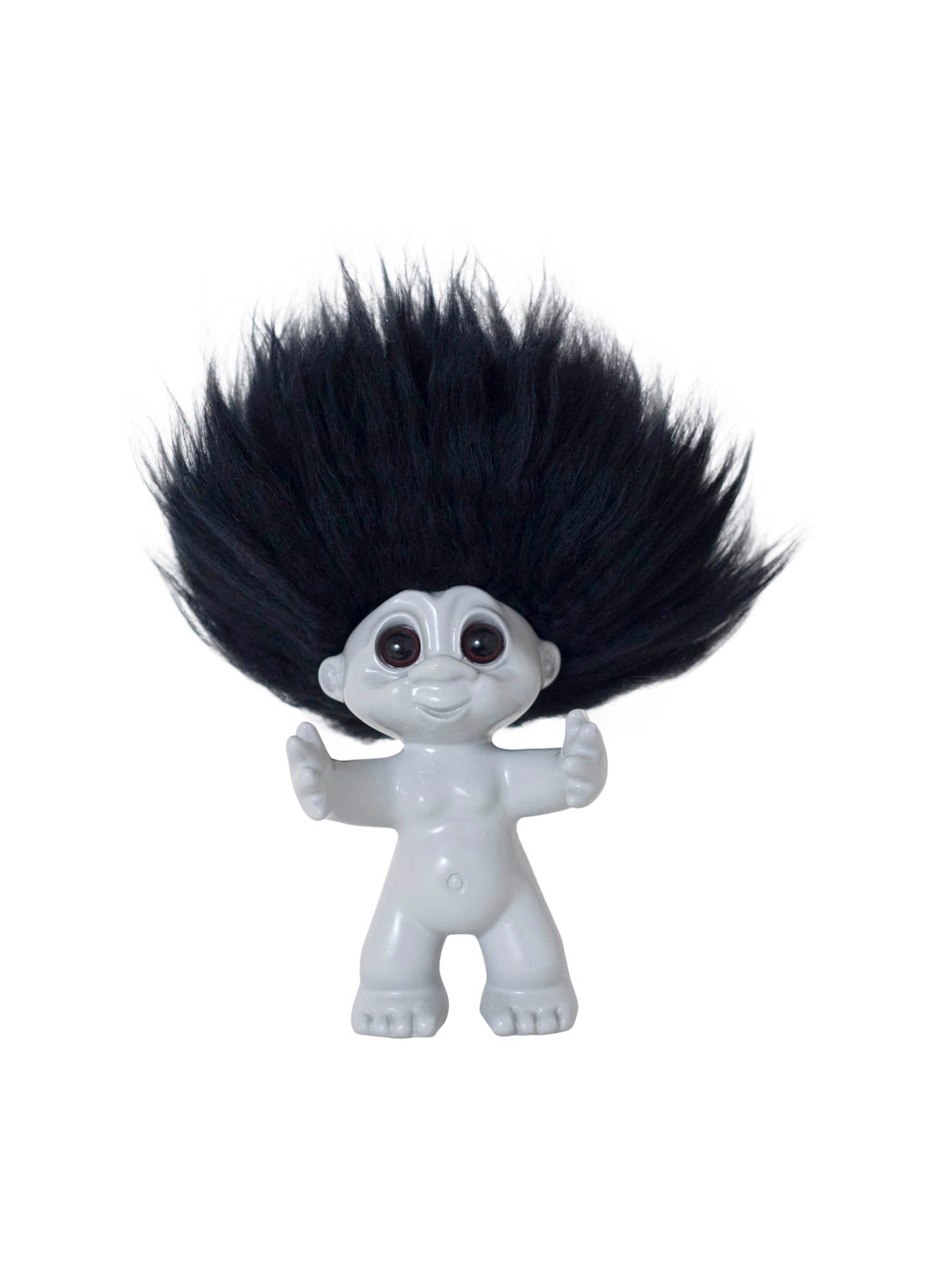 Good Luck Troll (light grey, 9 cm)